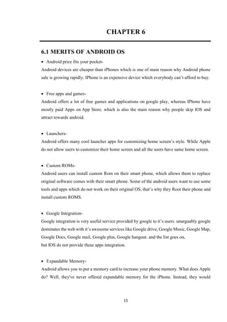 Android Os Case Study Seminar Report on Android OS | PDF