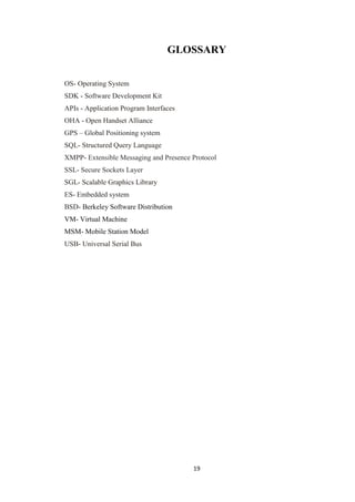 Seminar Report on Android OS | PDF