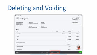Deleting and Voiding
 
