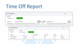 Time Off Report
 