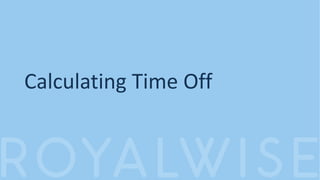 Calculating Time Off
 