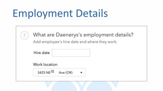 Employment Details
 