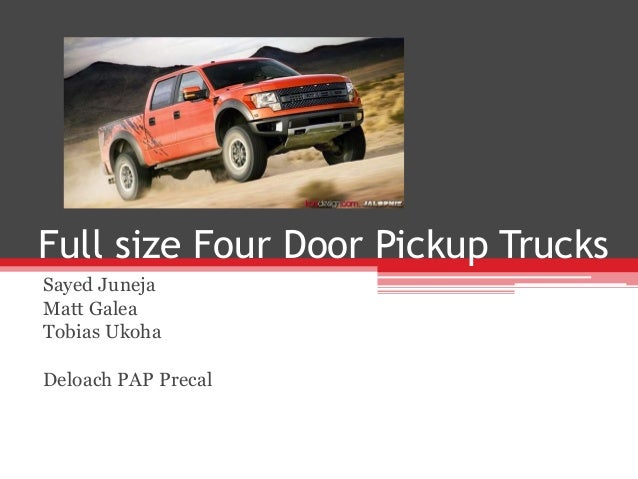 Full Size Four Door Pickup Trucks
