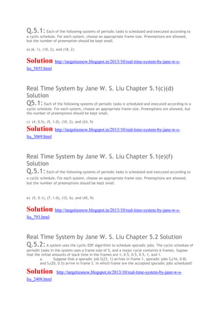 Full solution manual real time system by jane w s liu solution manual | PDF