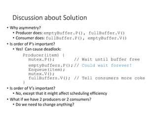 Full solution to bounded buffer | PPTX
