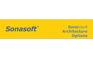 Sonasoft Backup/Recovery and DRDifferentiatorsSingle Email recoverySingle mailbox or SQL data base backup plans and frequencies to minimize bandwidth loadBackups are stored as PST files making it much easier to search and retrieve emailsFailover single mailbox or SQL data base to test DR readinessBoth production and standby servers are in active – active mode Compares checksums in Exchange and SQL backups to prevent replication of viruses or corrupted data to the DR site serverHardware agnostic