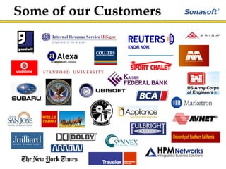 Solution SummaryAbout Sonasoft  Sonasoft was founded in 2003 with the vision of becoming a world class software provider developing server agnostic business continuity applications for the Microsoft Server environments