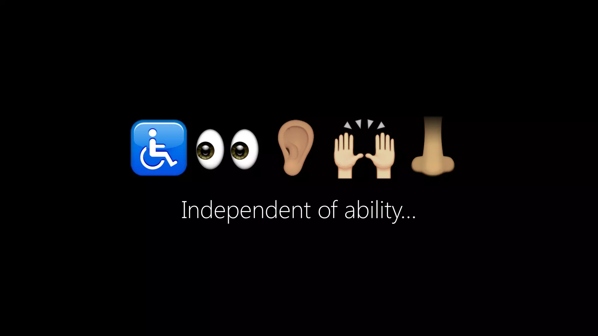 ♿👀./0
Independent of ability…
 
