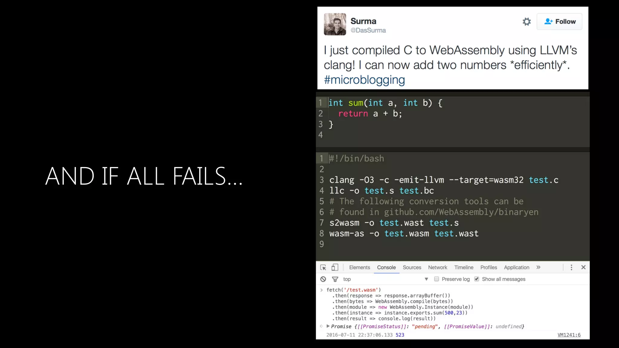 AND IF ALL FAILS…
 