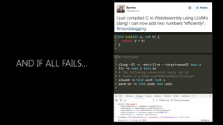 AND IF ALL FAILS…
 