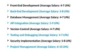 Full Stack Web Developer Course & required PPT | PPTX
