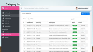 Category list
 