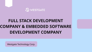 Full Stack Development Company & Embedded Software Development Company ...