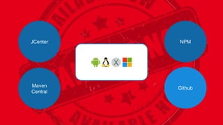 JCenter
Maven
Central
NPM
Github
 