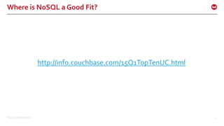 ©2016 Couchbase Inc. 12
Where is NoSQL a Good Fit?
http://info.couchbase.com/15Q1TopTenUC.html
 