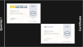 Queries
!
Certificate
 