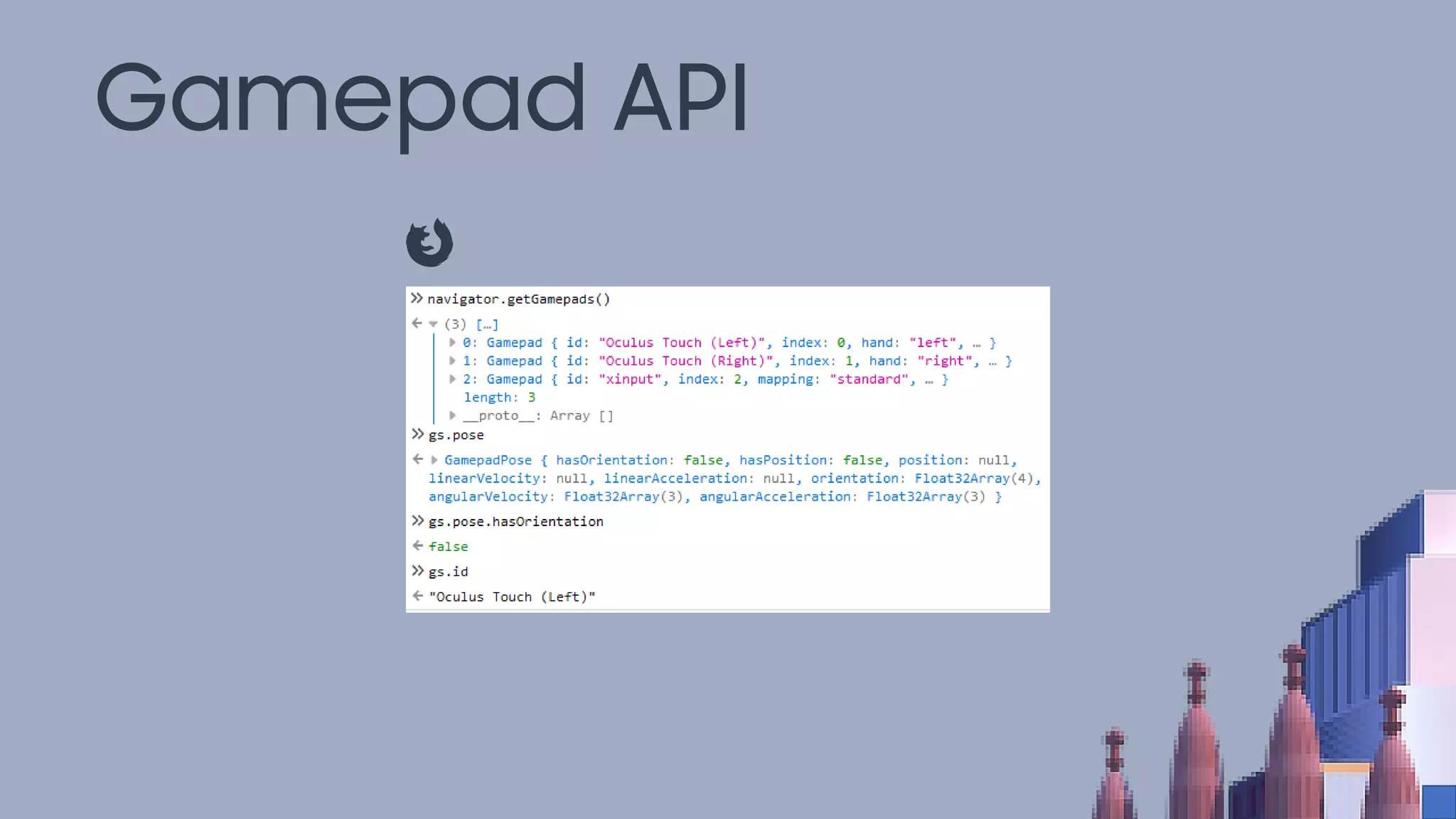 Gamepad API
 