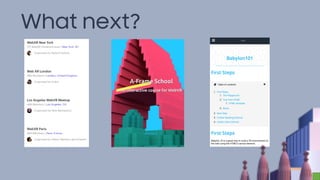 What next?
 