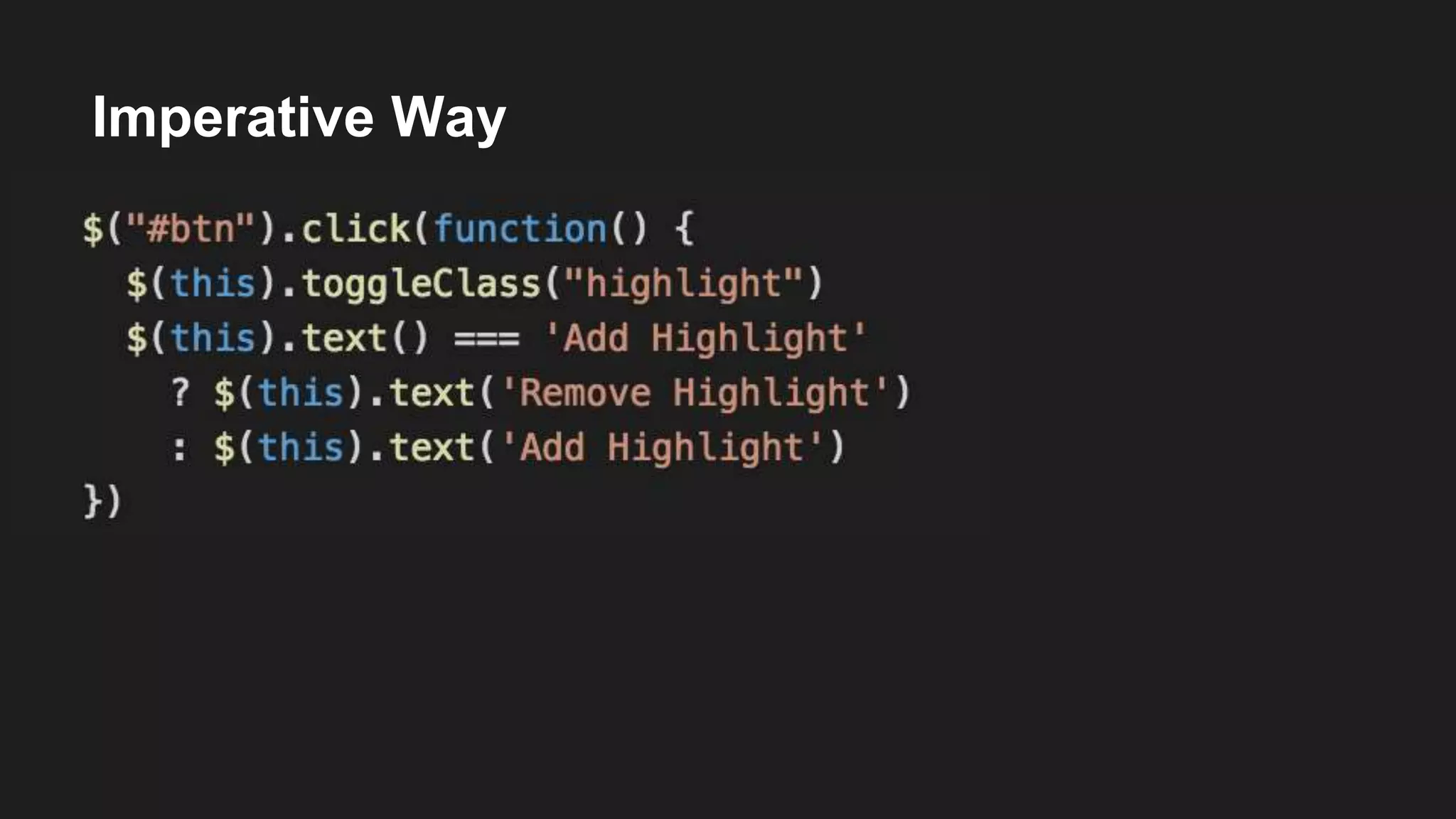 Imperative Way 