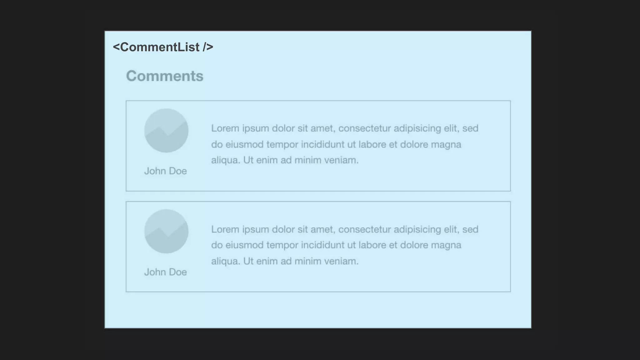 <CommentList /> 