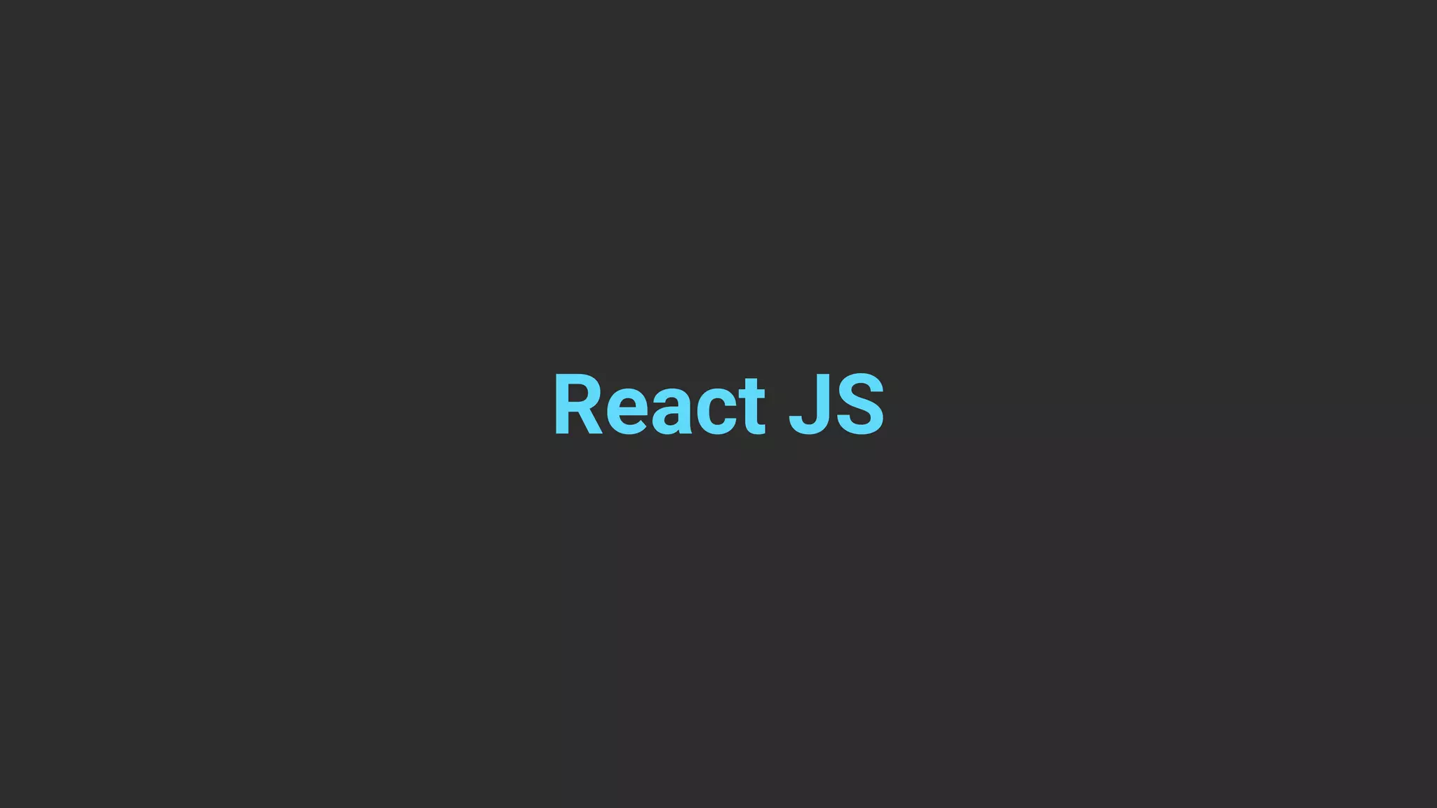 React JS 
