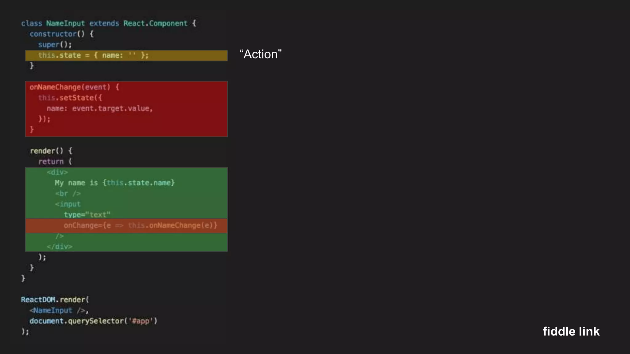fiddle link “Action” 