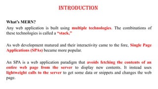 Comprehensive Introduction to MERN Stack Full Stack Development | PPTX