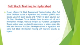 Full Stack Training in Hyderabad | PPT