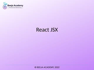React JSX
 