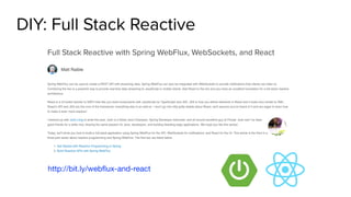 Full Stack Reactive with React and Spring WebFlux - Switzerland JUG ...