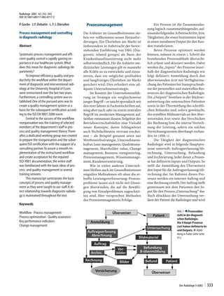Radiology quality management