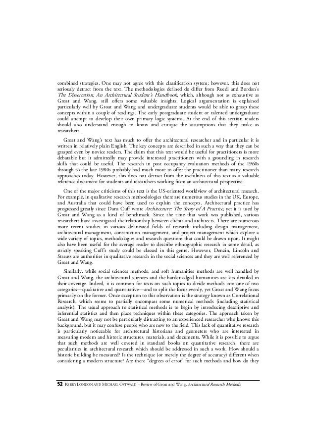 Architectural architectural dissertation handbook handbook student student