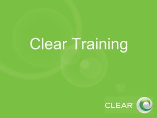 Clear Training 