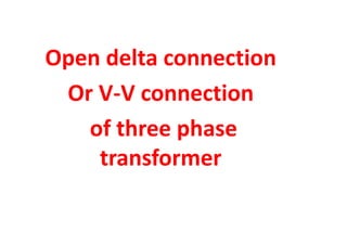 Vt Connection Full transformer | PDF