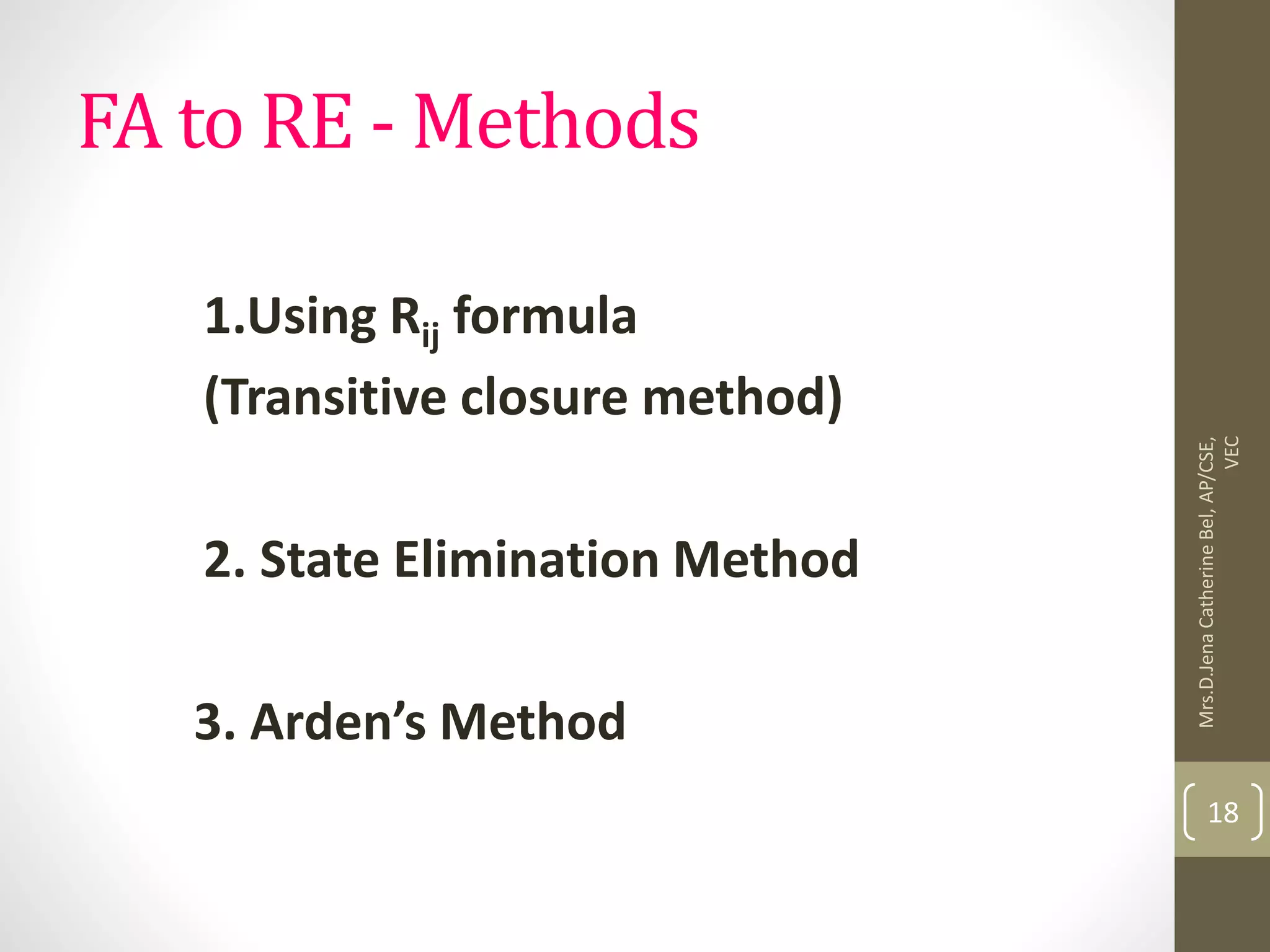 Theory of Computation Unit 2 | PPTX