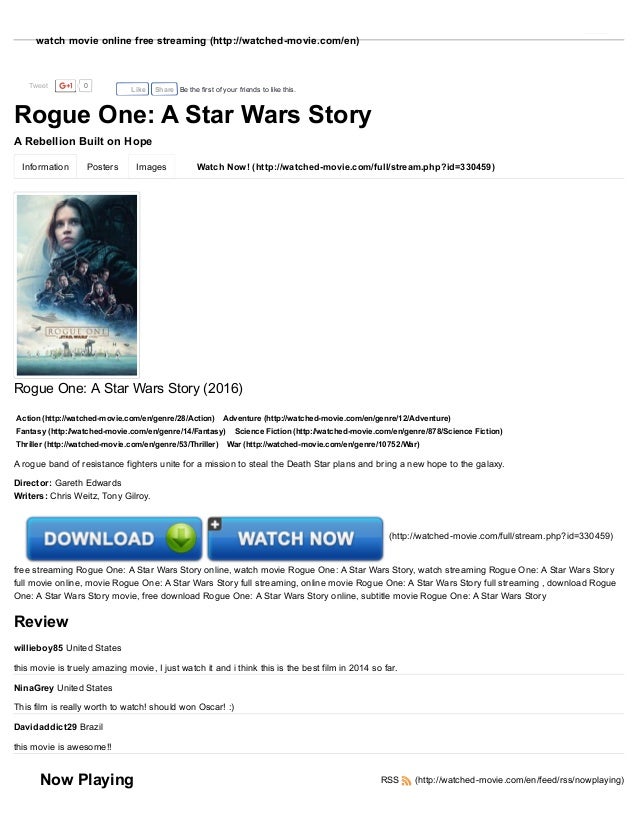 A Star Wars Story Rogue One Full Movie Online A Star Wars Story Rogue One Full Movie Online