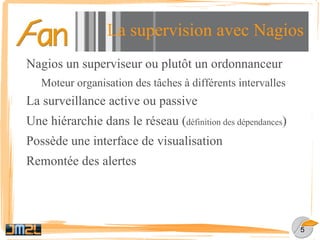 Les applications de supervision (plugins, Centreon, Nagvis, Dokuwiki, ...) 