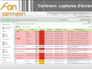 Centreon: captures d'écran 