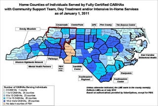 CABHA distribution in North Carolina