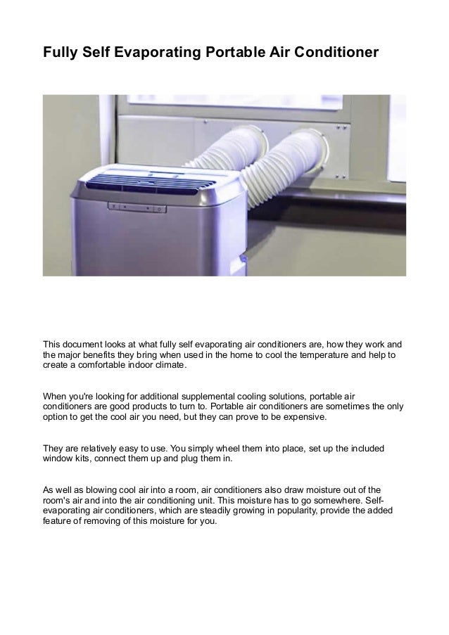 portable air conditioner not evaporating water