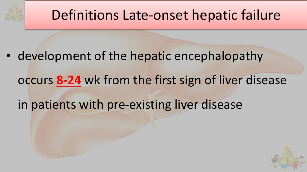 Fulminant hepatic failure (fhf)