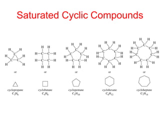 Saturated Cyclic Compounds
 