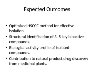 Hsccc Icon Fumaria_indica_HSCCC_Proposal.pptx synopsis | PPTX