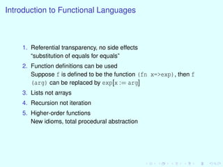 Introduction to Functional Languages | PPT
