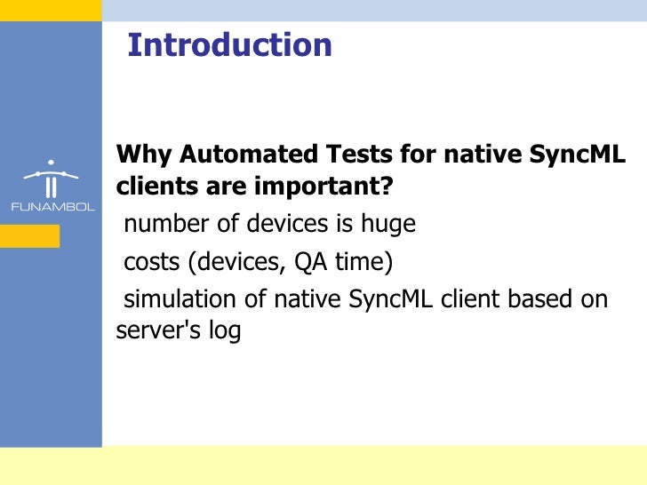 sync g tool test Clients for SyncML Funambol Automated Tests