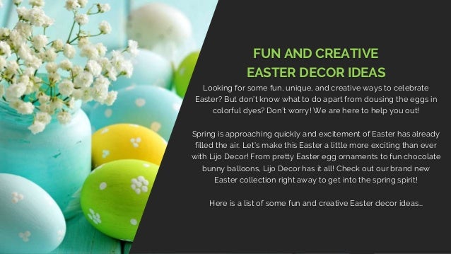 Fun And Creative Easter Decor Ideas