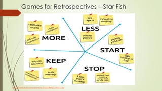 Games for Retrospectives – Star Fish
https://media.licdn.com/mpr/mpr/p/3/005/08e/051/243077f.jpg
 