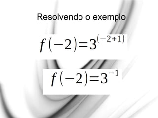 Resolvendo o exemplo
 