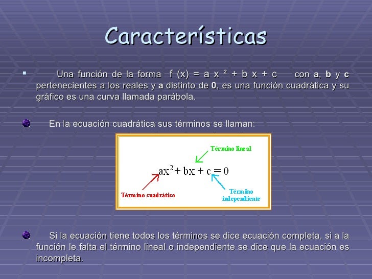 Función Cuadrática.