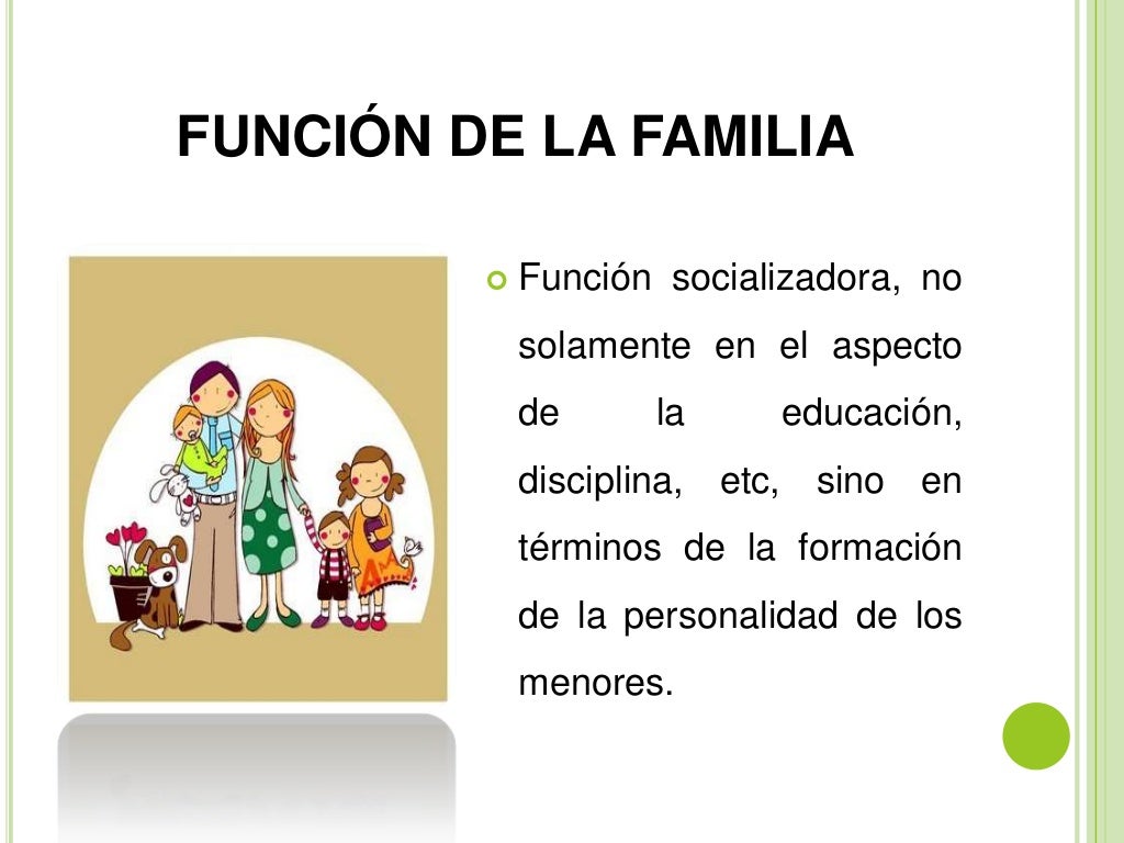 Funcion De La Familia